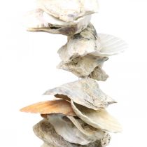 Schelpslinger, maritieme zomerdecoratie, natuurlijke schelpenketting natuurlijke kleuren L35cm