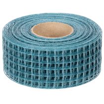 Artikel Decoratief lint, rasterlint, 4,5 cm breed, blauw, voor knutselprojecten, 10 m