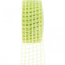 Lattice tape deco tape hobbytape geel limoen 4,5cm x 10m