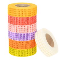Artikel Decoratief gaasband, diverse kleuren, 3 cm x 10 m, 7 stuks