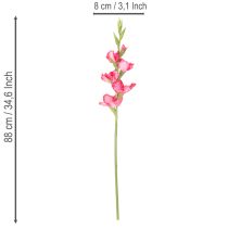 Artikel Kunstmatige gladiolen met decoratieve bloemen, 88 cm