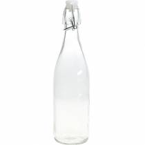 Artikel Decoratieve fles flesvaas glazen kaarshouder H27cm 2st