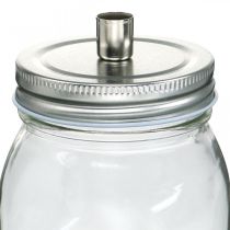 Artikel Decoratief glas met kaarsenhouder kaarsdecoratie Ø8cm H10.5cm 4 st.