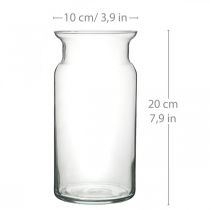 Glazen vaas Bose bloemenvaas lantaarn glazen pot helder H20cm