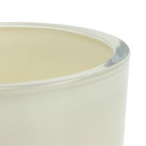 Artikel Glazen bloempot Ø12.5cm H11cm Crème
