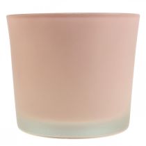 Artikel Bloempot glazen plantenbak roze glazen emmer Ø14,5cm H12,5cm