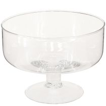 Artikel Glazen schaal voor drijvende kaarsen Schaal met voet Ø19cm H14cm