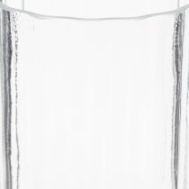 Artikel Vaas met unieke gestreepte structuur, modern design, 19 cm.