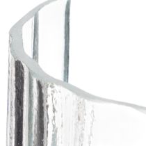 Artikel Vaas met unieke gestreepte structuur, modern design, 19 cm.