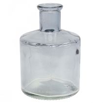 Glazen vaas apothekersflesjes sierglas siervaas getint Ø7cm 6 stuks