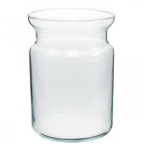 Glazen vaas heldere decoratieve vaas glazen lantaarn bloemenvaas Ø18cm H25cm