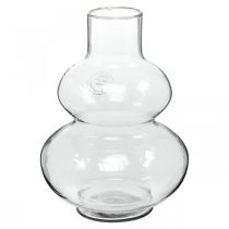 Artikel Glazen vaas ronde bloemenvaas decoratieve vaas helder glas Ø16cm H23cm