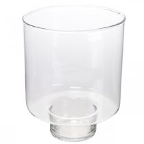 Glazen vaas met voet ROY lantaarn glasdecoratie Ø16cm H20cm