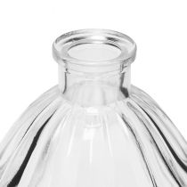 Artikel Glazen vazen minivazen glas bolvormig helder 8,5x9,5cm 6st