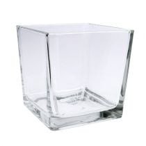 Glazen kubus helder 12cm x 12cm x 12cm 6st