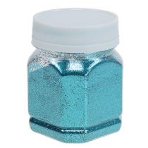 Glitter decoratie turquoise 115g
