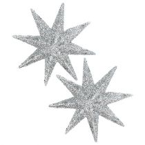 Artikel Glitterster zilver Ø10cm 12 st