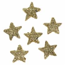 Artikel Sterren glitter goud 1.5cm 144st