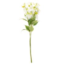 Artikel Kunstmatige Gloriosa-bloem, wit en geel, elegante bloeiende tak voor decoratie, 80 cm, 3 stuks