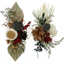 Artikel Natuurlijke materialen grafarrangementen exoten 4-voudig assorti 28 st