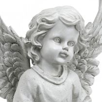 Grave Angel Angel Figure Bird Bath Grave Decoration H26cm
