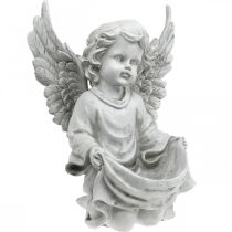 Grave Angel Angel Figure Bird Bath Grave Decoration H26cm