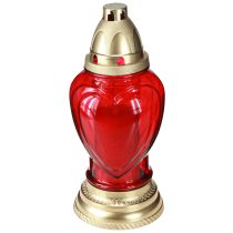 Artikel Graflicht glas hart graflantaarn rood Ø10,5cm H25,5cm