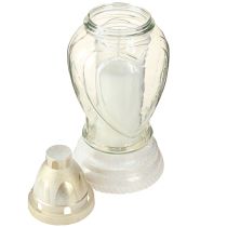 Artikel Graflicht glas hart graveren graflantaarn helder Ø11cm H26cm