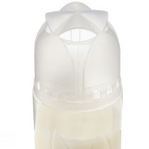 Artikel Grafkaars wit weekbrander ICP composteerbaar H24cm