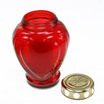 Artikel Graflicht hart rood 11,5cm x 8,5cm H17,5cm 4 stuks
