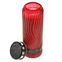 Artikel Grafkaarsdekselmotief bloem rood zwart 10 dagen H27cm