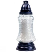 Grave light glazen vaas retro graflantaarn helder Ø11cm H26.5cm