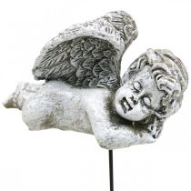 Grafdecoratie deco plug engel grafengel op stok 6cm 4st