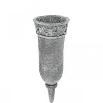 Grafornamenten Rouwbloemen Grafvaas met grondpen L24cm