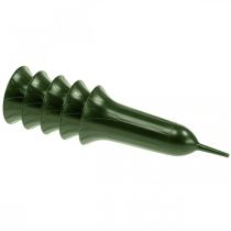 Artikel Grafvaas 42cm donkergroene vaas grafdecoratie rouwbloemisterij 5st