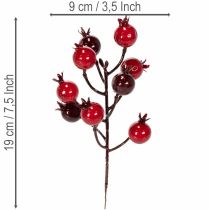 Artikel Kunstmatige granaatappeltak met vertakkende stelen als vaasdecoratie, 19 cm, 4 stuks