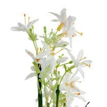 Artikel Grasstruik met bloemen groen, wit 3 st