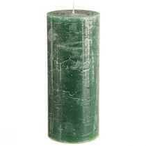 Artikel Grote stompkaarsen groen donkergroen 85x200mm 2 st