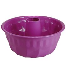 Artikel Bundt cakeblik metalen decoratieve cakevorm paars Ø23cm H12cm