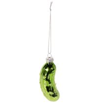Artikel Glazen kerstaugurk, kerstboomversiering om op te hangen, 7 cm, 4 stuks