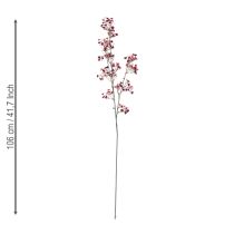 Artikel Gipskruid Kunstmatige Gipskruid Bordeaux 106cm 2 stuks