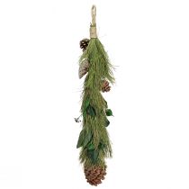 Artikel Kerstdecoratie hangend met dennenappels en eucalyptus L60cm in Scandinavische landelijke stijl