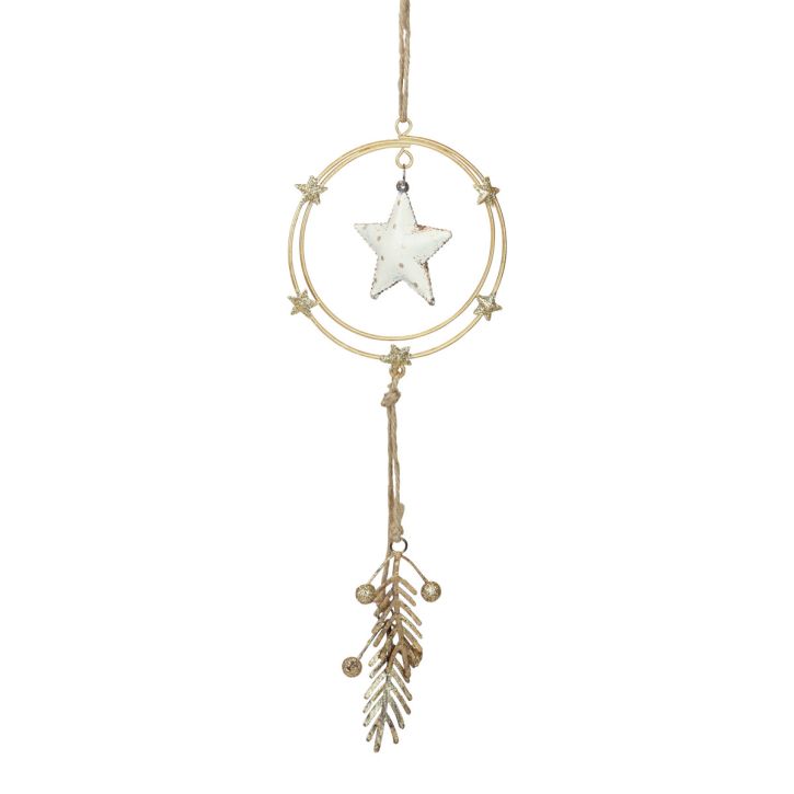Artikel Hangdecoratie kerstboomversiering ster H38cm 3 st