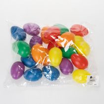 Artikel Paaseitjes als decoratie voor de lente, voor in huis of tuin. Kleurrijke decoratieve items, 6 cm, 24 stuks.