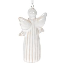 Artikel Engelhangertje, decoratief figuurtje om in de kerstboom te hangen, 8 cm, 4 stuks