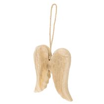 Artikel Houten engelenvleugelhanger voor decoratie, 12 cm