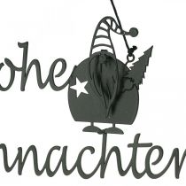Merry Christmas belettering wanddecoratie metaal L23.5cm 2st