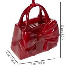 Artikel Decoratieve handtas met strik om op te hangen, 10 cm