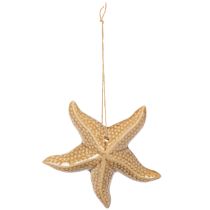Artikel Keramische zeesterdecoratie om op te hangen, voor een maritieme sfeer, zomerdecoratie voor in huis, 12 cm, 2 stuks