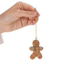 Artikel Decoratieve peperkoekmannetjes als kerstboomversiering, 6 cm, 12 stuks